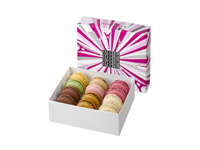 Coffret cadeau Coffret Décor Paris Fauchon : 12 macarons livrés à domicile