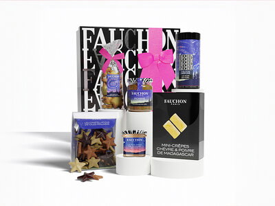 Coffret cadeau Coffret Les Étoiles de Noël Fauchon : assortiment de délices sucrés et salés livré à domicile