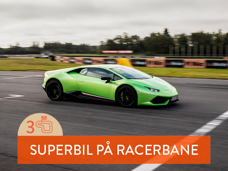 Pingvin Racerbiler Kør racerbil på bane: 3 omgange i Lamborghini |Smartbox|