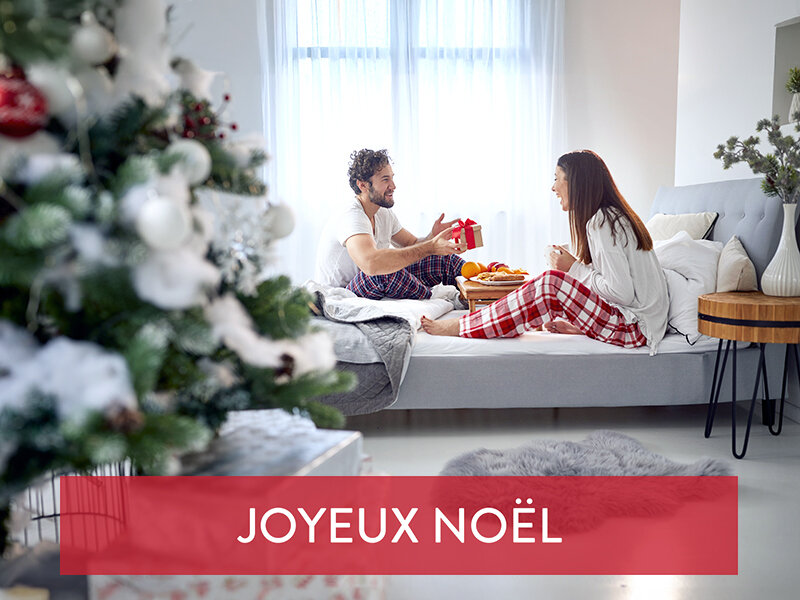 Coffret Cadeau de Noël pour couple : 1 séjour avec dîner romantique