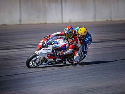 Box 5 Runden Renntaxi auf dem BMW S1000 RR Superbike auf dem Spreewaldring