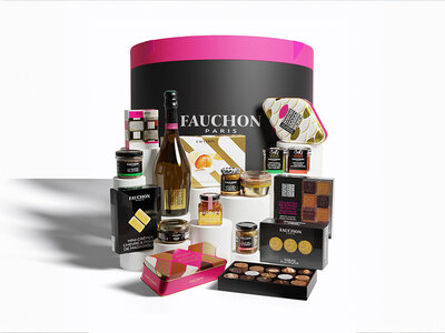 Coffret cadeau Boîte Chapeau n°2 Fauchon : produits gourmets salés et sucrés livrés à domicile
