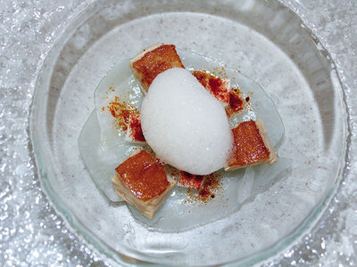 Caja regalo Menú de 8 degustaciones y selección de postres en restaurante Casa Gerardo, Asturias
