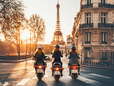 Coffret cadeau Paris autrement : excursion urbaine de 2h en scooter Yamaha Chappy