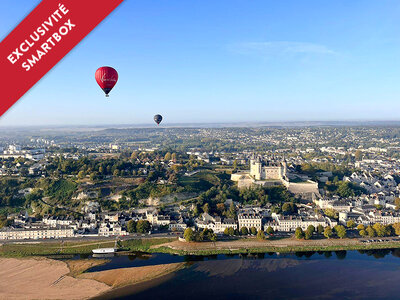 Coffret cadeau Vol en montgolfière au-dessus des châteaux de la Loire avec dégustation de vin pour 2 personnes