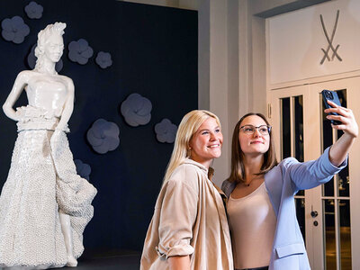 Sonntagsfrühstück in einer Porzellan-Manufaktur in Meissen