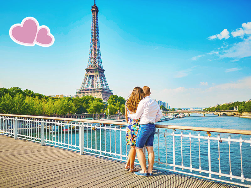 Coffret cadeau Saint-Valentin : un séjour romantique de 3 jours en France