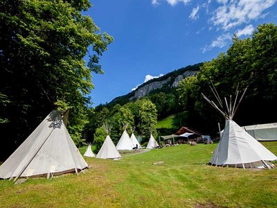 Familienabenteuer mit 2 Übernachtungen im Tipi in Meiringen