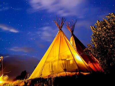 Insolita esperienza di 1 notte in Tipi a Meiringen