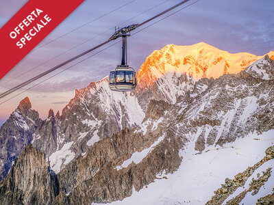 Cofanetto regalo Aperitivo ad alta quota con Skyway Monte Bianco e ingresso all'Infinity Room