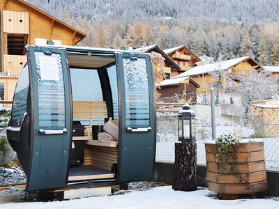 Coffret Accès privé au spa et gondole-sauna avec prosecco dans le canton du Valais pour 2 personnes