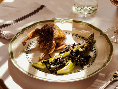 2-retters frokost hos Restaurant Gabrielle for 2