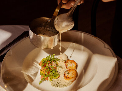 Boks 7-retters middag hos Restaurant Gabrielle for 2
