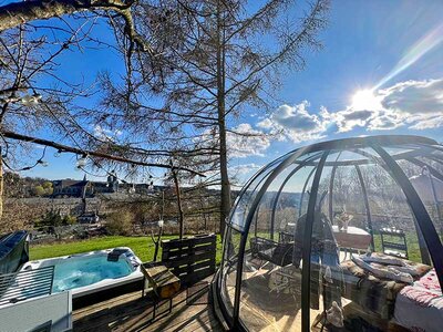 Doos 2 magische dagen in een SaintHub Sphair in de Ardennen incl. bubbelbad en zeevruchtenschotel