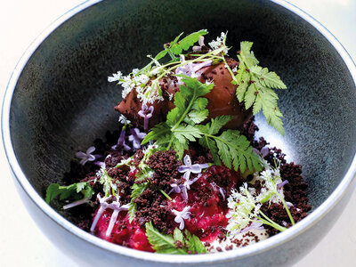 Boks 4-retters middag med vinmenu hos Restaurant Norrlyst for 2