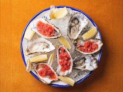 4-retters frokost hos Restaurant Odette for 2