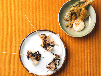 Boks 4-retters frokost hos Restaurant Odette for 2