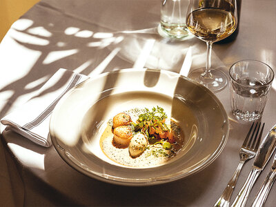 7-retters middag med vinmenu hos Restaurant Gabrielle for 2