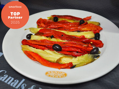 Caja regalo 1 menú tradicional catalán en el restaurante de Cavas Canals & Munné para 2 personas