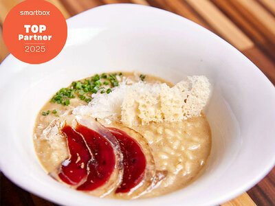 Caja regalo Menú de alta cocina para 2 en Aflamas, Barcelona