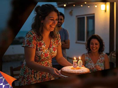 Coffret cadeau Joyeux anniversaire ! Pour femme 50 ans