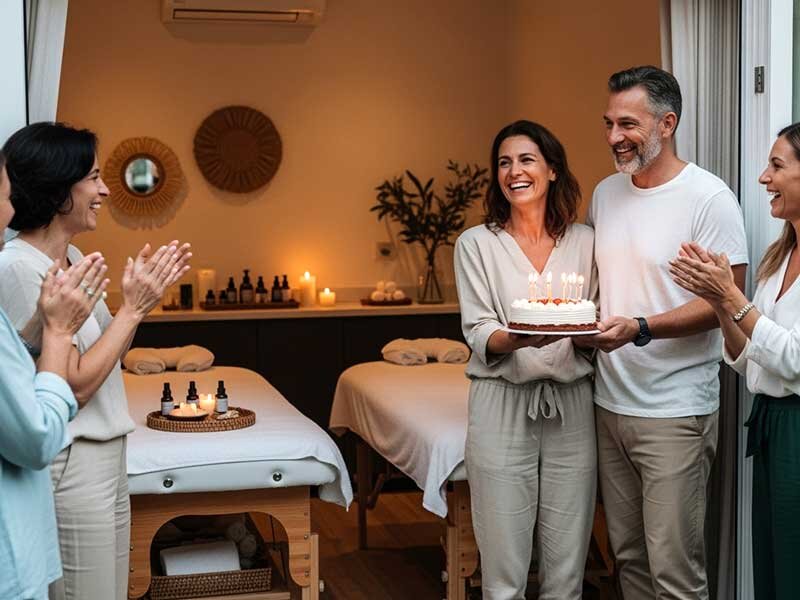 Wellnessmoment voor de jarige: massage of lichaamsverzorging