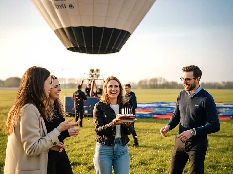 Een sensationele verjaardag in de lucht