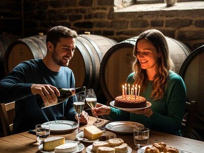 Coffret cadeau Anniversaire savoureux : expérience œnologique pour 2