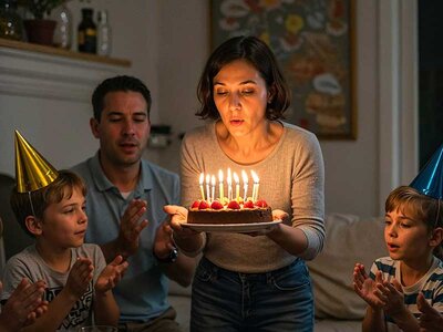 Caja regalo Feliz cumpleaños, mamá
