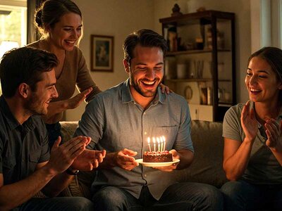 Caja regalo Feliz cumpleaños, hermano