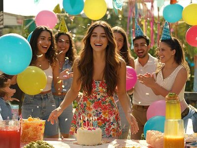 Caja regalo Feliz cumpleaños, hermana