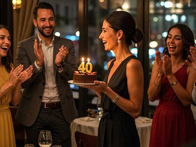 Coffret cadeau Joyeux anniversaire ! Pour femme 40 ans