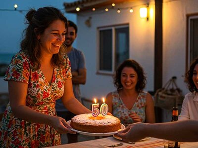 Coffret cadeau Joyeux anniversaire ! Pour femme 50 ans