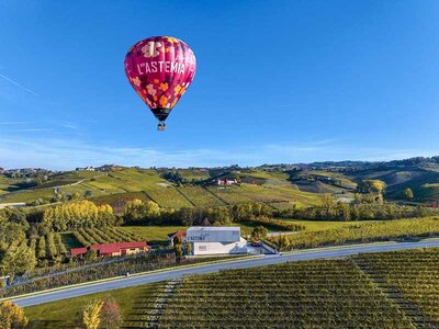 Cofanetto regalo Barolo dall’alto: volo in mongolfiera con esclusiva degustazione vini