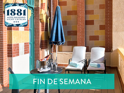Caja regalo Fin de semana en 1881 Hotel Balneario Vichy Catalan 3*:  2 noches, botella de cava y acceso a spa