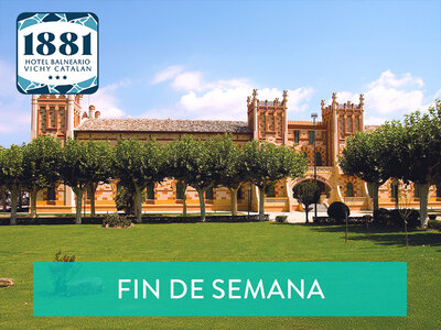 Caja regalo Fin de semana en 1881 Hotel Balneario Vichy Catalan 3*: 1 noche, botella de cava y acceso a spa