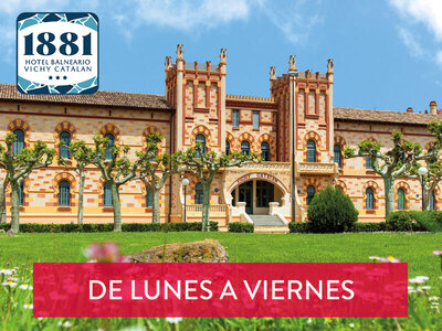 Caja regalo 1881 Hotel Balneario Vichy Catalan 3*: 2 noches, cena, acceso a spa y cava de bienvenida