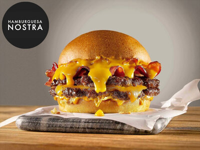 Caja regalo Sabor que cruje: 1 menú smash burger para 2 en Hamburguesa Nostra