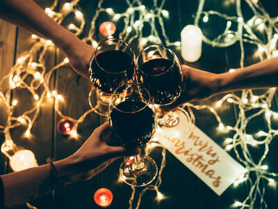 Caja regalo Navidad entre uvas: 1 visita a bodega con cata