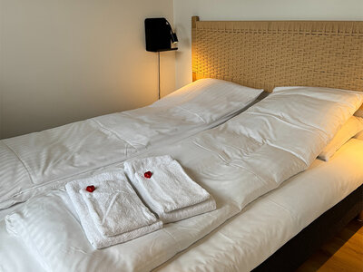 Boks 1 overnatning med privat spa og udsigt over Kattegat