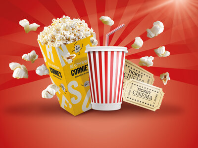 2 entradas de cine con menú y bebidas