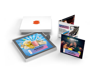 Caja 4 entradas de cine para 2 adultos y 2 niños