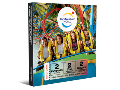 Caja regalo 1 entrada de 2 días a PortAventura Park y Ferrari Land para 2 adultos