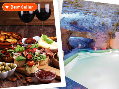 Cofanetto regalo Piccoli piaceri per 2: 1 aperitivo o degustazione e accesso Spa