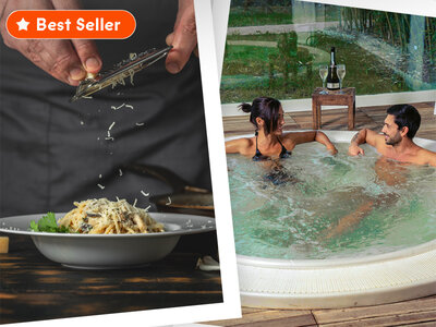 Cofanetto regalo Due cuori tra benessere e gusto: giornata in Spa con cena