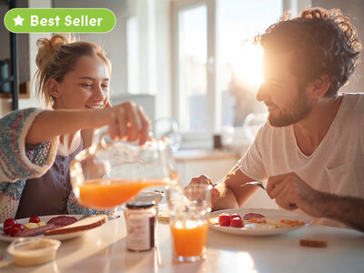 Coffret cadeau Petit-déjeuner romantique à la maison ou au restaurant