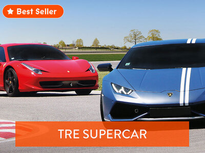 Cofanetto regalo 3 auto da sogno: adrenalina pura in pista