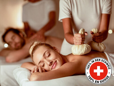 Geschenkbox Entspannung und Liebe in der Schweiz: Paarmassage für das gemeinsamen Wohlbefinden