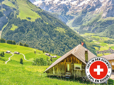 Geschenkbox Entspannung in der Schweiz: 1 Übernachtung, Frühstück, Wellnessbehandlung oder Spa für 2