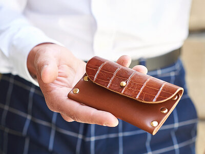 Coffret cadeau Atelier de maroquinerie : création d'un porte-monnaie pour 1 personne